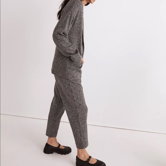 Madewell Brushed Knit Redford Blazer in Houndstooth Check - Picture 2 of 5